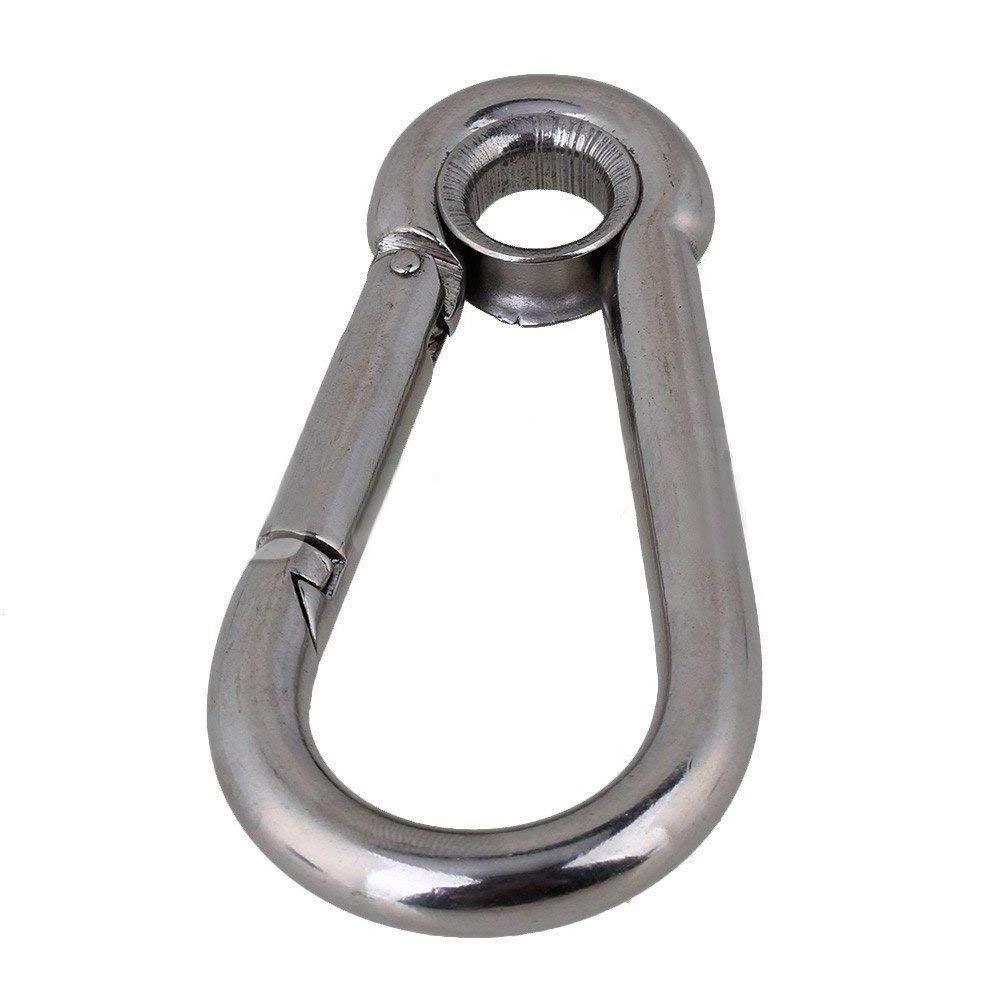 JRSGS Stainless Steel 304/316/Iron snap hook DIN5299 form c Spring Climbing Button Carabiner