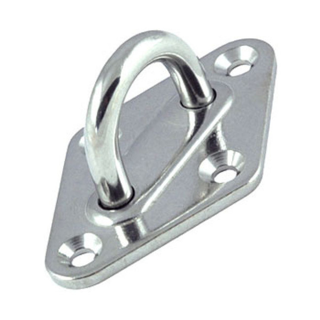 Stainless Steel 316 Rigging Deck Mooring Diamond Pad Eye Plate For  Marine Boat