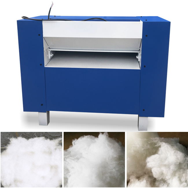 Automatic polyester micro fiber cotton ball opening and pillow toy filling machine fiber carding machine