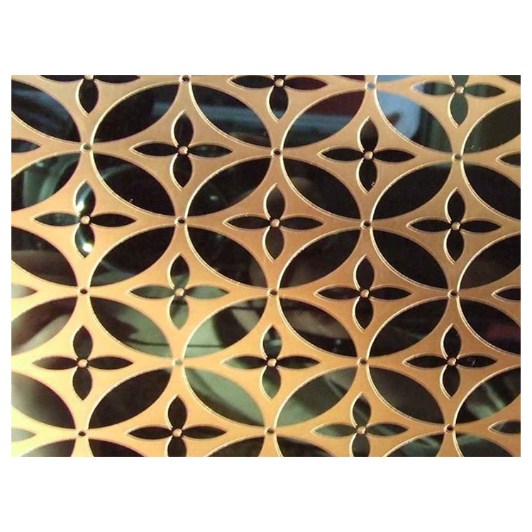 water ripples gold mirror steel sheet 304 metal wall panel perforated decorative stainless steel sheet decorative