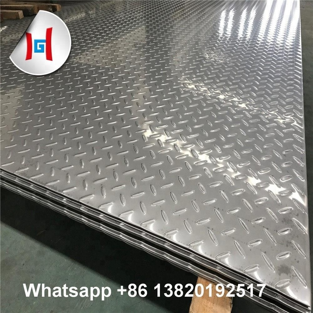 0.5mm to 16mm thk inox stainless steel chequered plate 304 316 201