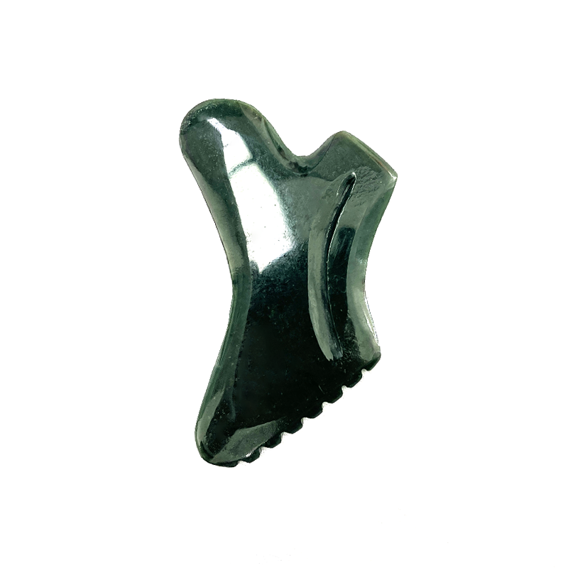 Handmade Natural Nephrite Jade Gua Sha Massage Tools Nephrite Guasha Stone for SPA Therapy Tools