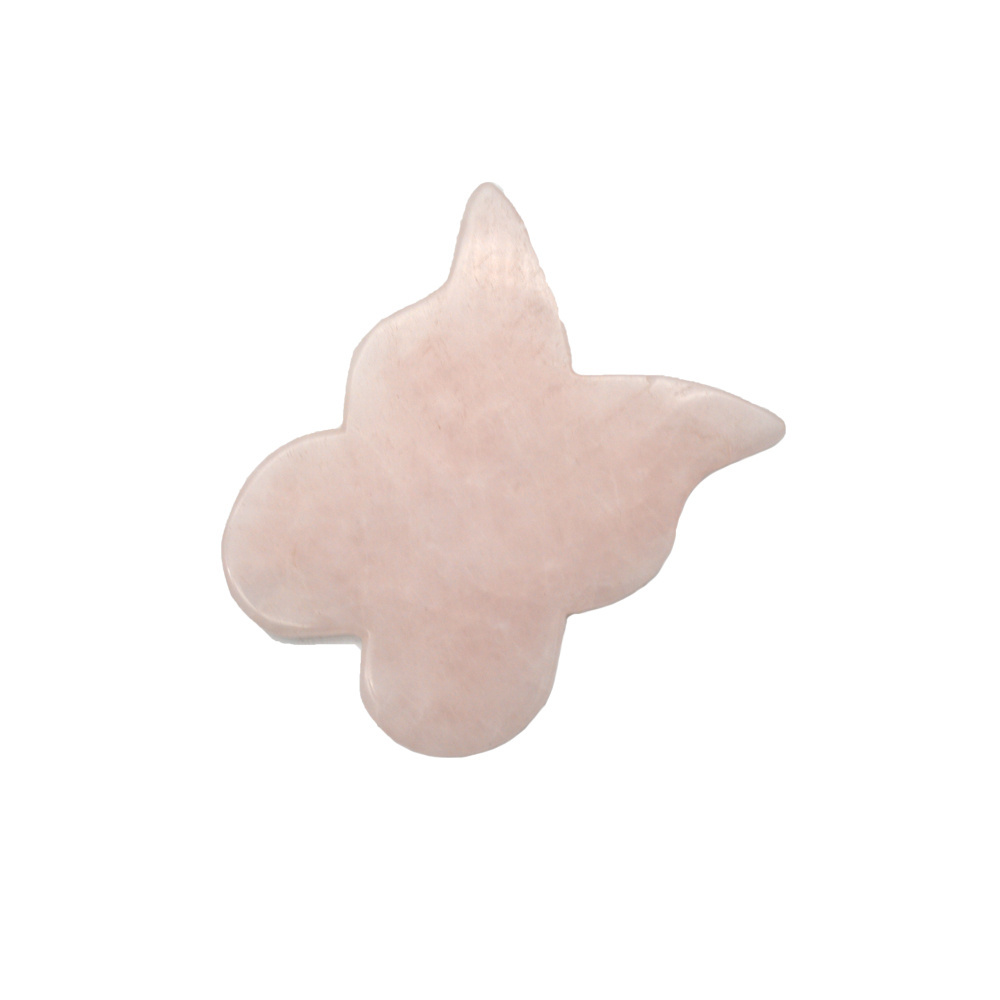 New Rose Quartz Gua Sha Board Butterfly Guasha Anti Aging Facial Massager Face Lifting Gua Sha Tool For Skincare