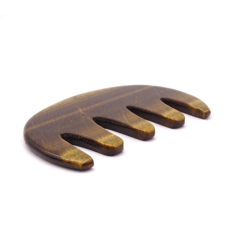 Wholesale Tigers Eye Gua Sha Comb Face Tool Tiger Eye Guasha Custom  Tigerite Anti Aging Scraping Massage Tool