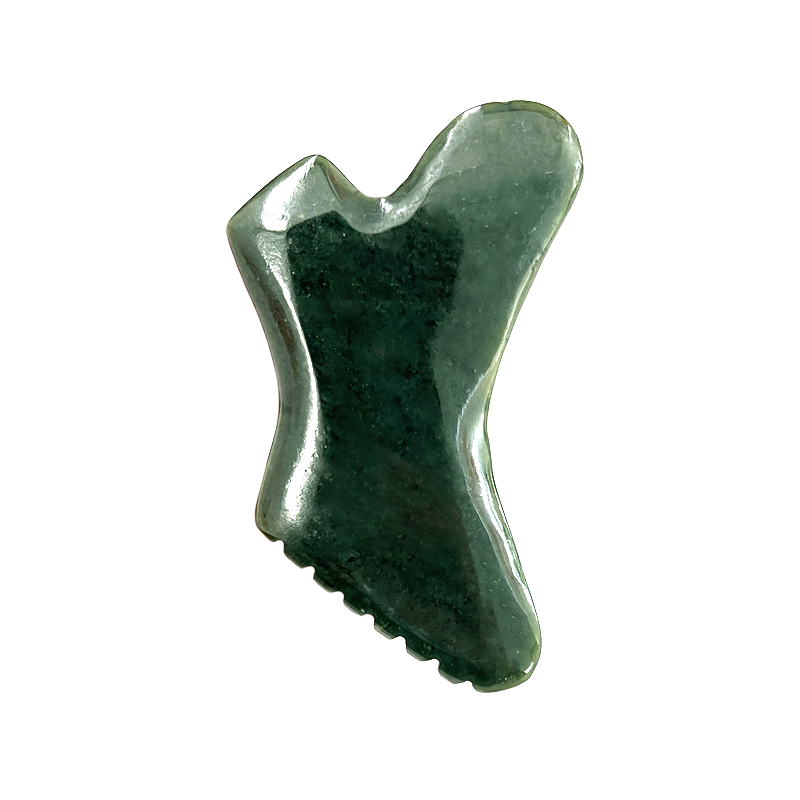 Handmade Natural Nephrite Jade Gua Sha Massage Tools Nephrite Guasha Stone for SPA Therapy Tools