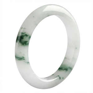 High Quality Jadeite Ring Burma Jade Floating Flower Jade Rings Natural Certified Fashion Ring Jewelry Gifts