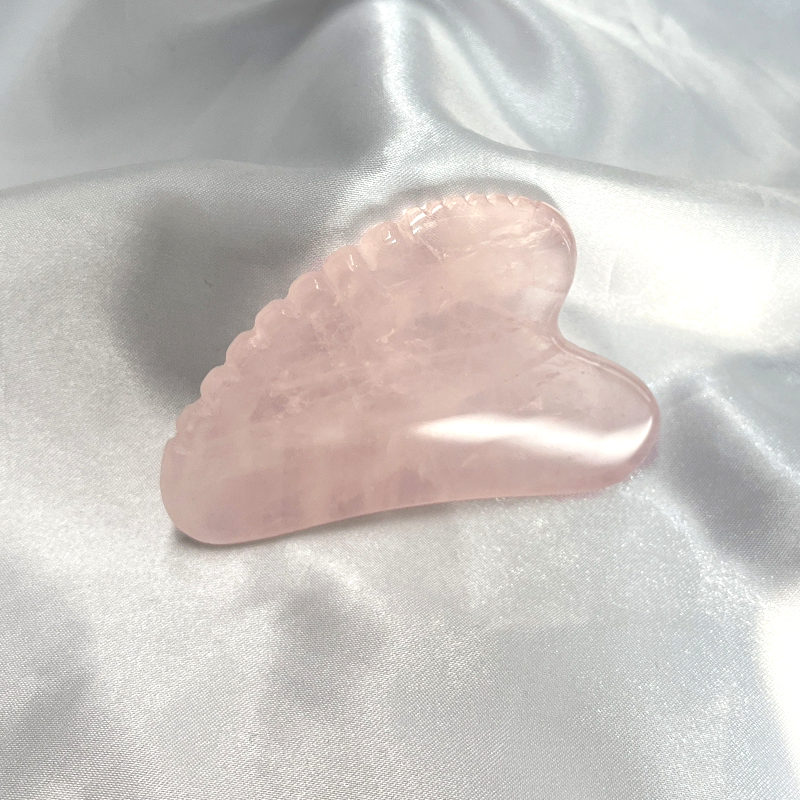 Natural Rose Quartz Gua Sha Led Facial Massage Wholesale Best Price Guasha Face Massage Tool Heart Shaped Rose Quartz Guasha