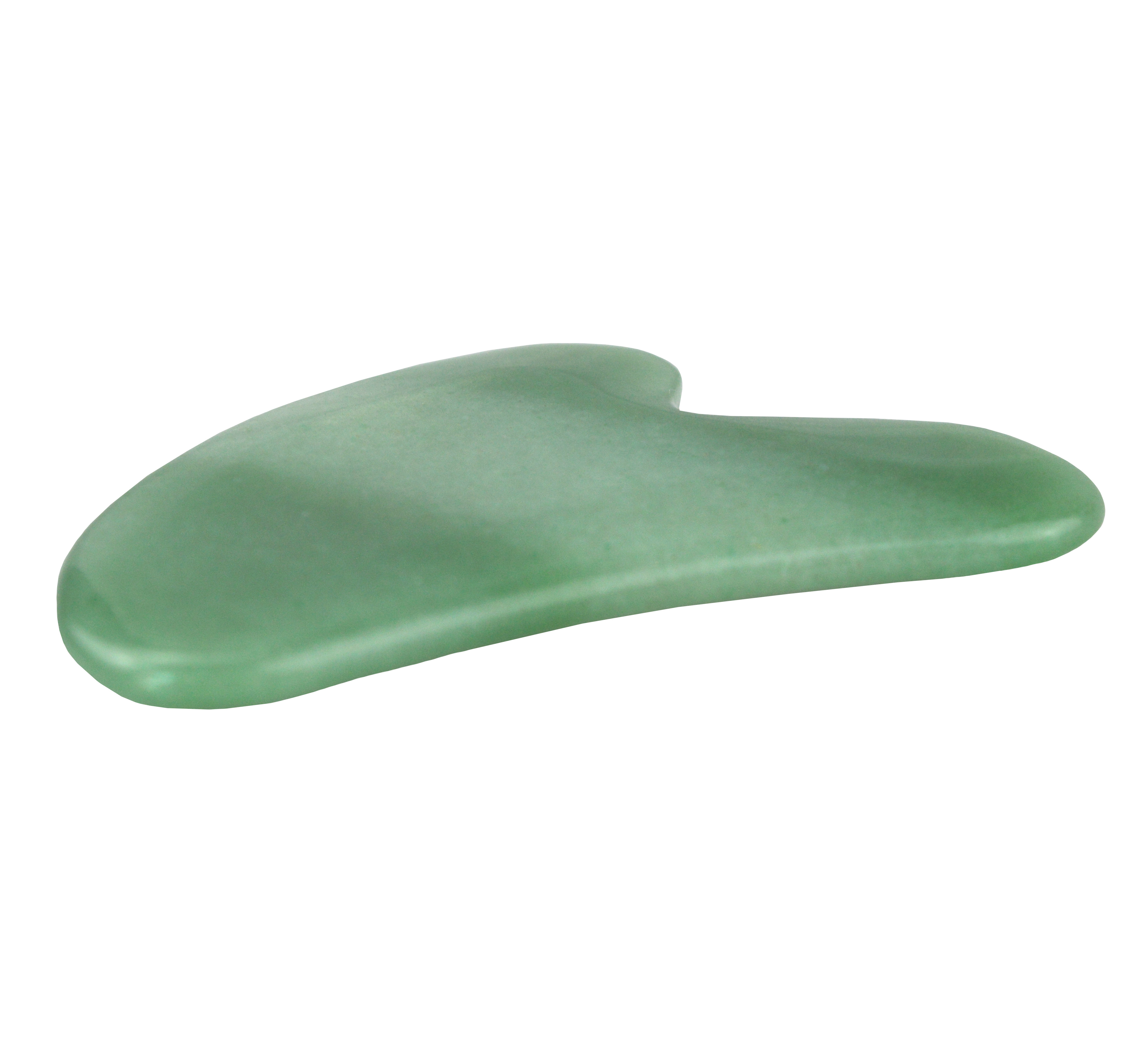 Jade Heart Shape Gua Sha Acupuncture Massager Green Aventurine Jade Guasha Boards Facial Massager