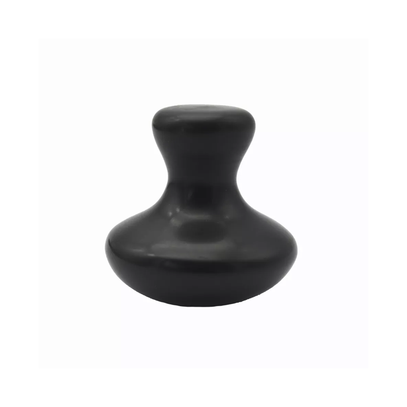 Bian Stone Mushroom Massage Tool for Body SPA Black Jade Mushroom Gua Sha Scraping Massage Board Guasha Mushroom Bian Stone