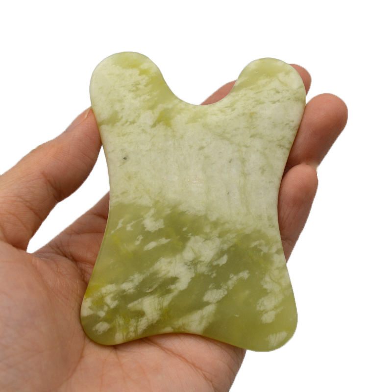 2024 Hot Selling Product Facial Guasha 100% Natural Xiuyan Jade Gua Sha Scraping Tool for Skin Tightening Lifting Remove Winkles