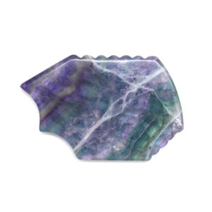 Natural Fluorite Crystal Gua Sha Board for Beauty Rainbow Fluorite Stone Guasha Scraper for Women