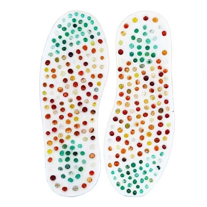 New Arravials Chinese Medicine Massage Poron Insole Acupressure Agate Stone Insoles for Feet Massage Foot Shoes