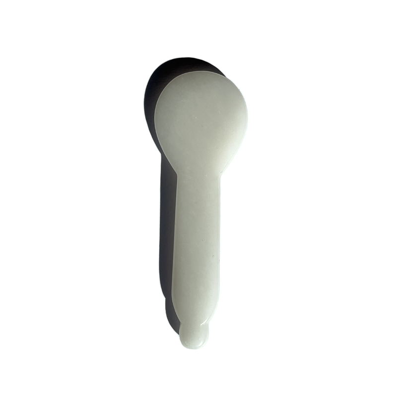 White Jade Gua Sha Spoon Face Massage Tool Health Care Therapy White Jade Acupressure Gua Sha SpoonS for Face Sculpting