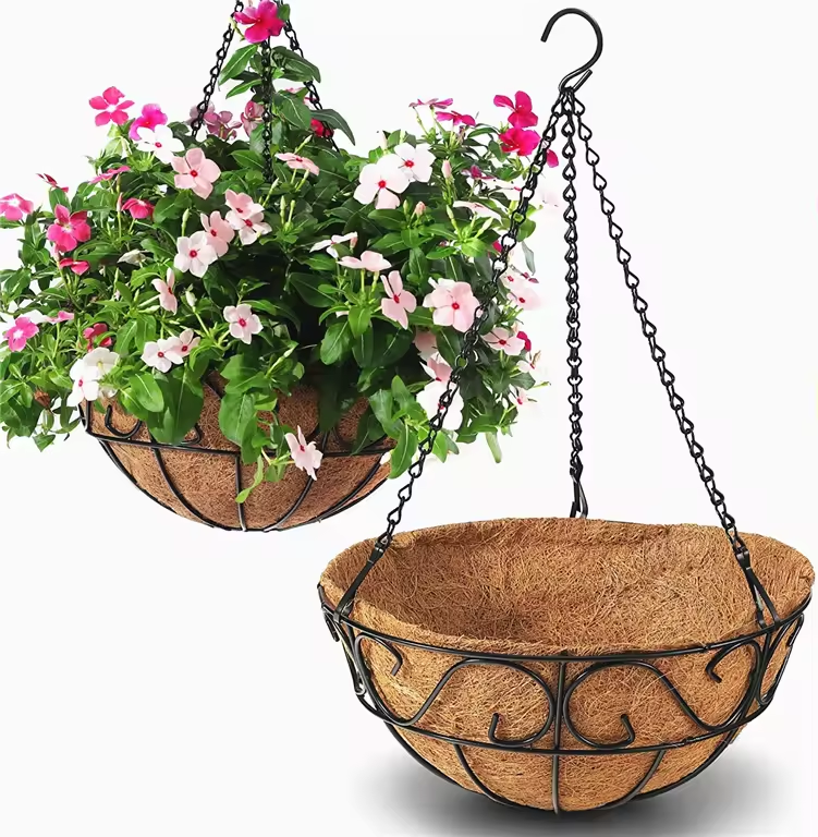 Coco Pots Liner for decoration Plant hang pot Hanging Planter Box Boho Plants Hanger Coconut Hangers Flower Planters