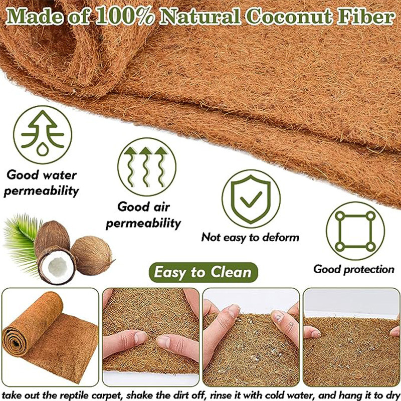 Coconut Coir Blanket Coco Fiber Geotextile Sheets Natural Biodegradable Coconut Fibre Matting