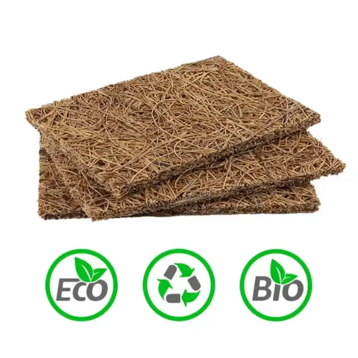 Coconut Fibers Mulch Ring Tree Protector Mat 12 Inch Coconut Coir Mulch Natural Weed Control Mats Tree Planter Disc Coconut Mat