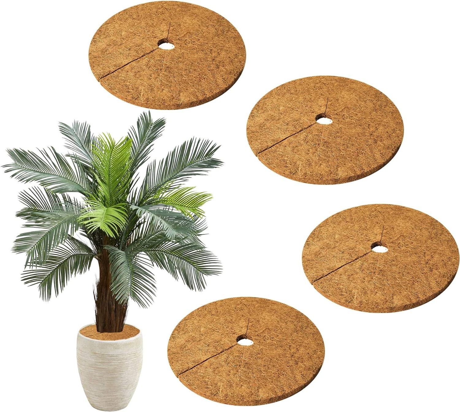 Wholesale Coconut Mulching Disc 60 cm Natural Coconut Coir Disc Biodegradable Coconut Discs