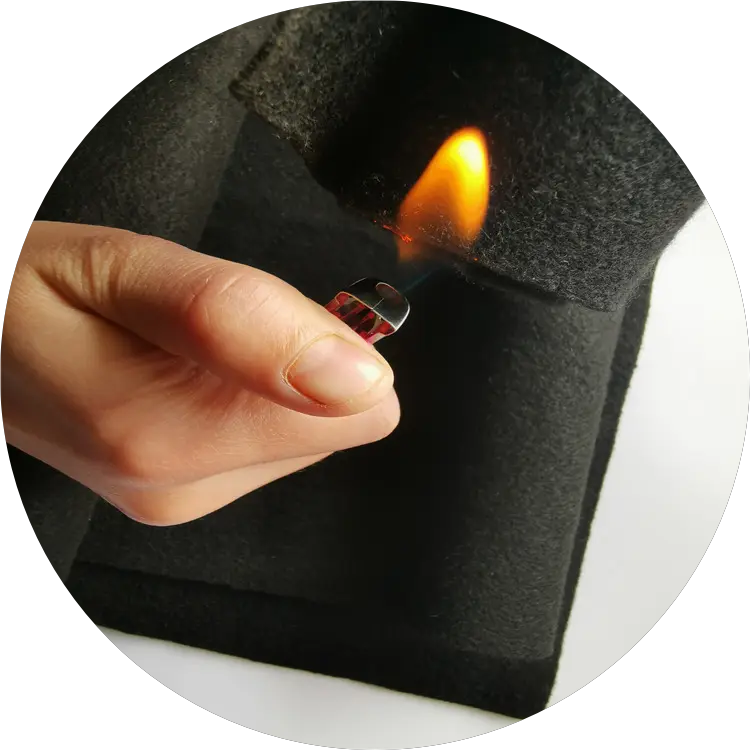 High Performance Flame Resistant Felt Needle Punched Non woven Fire Resistant Clothing For Fireproof