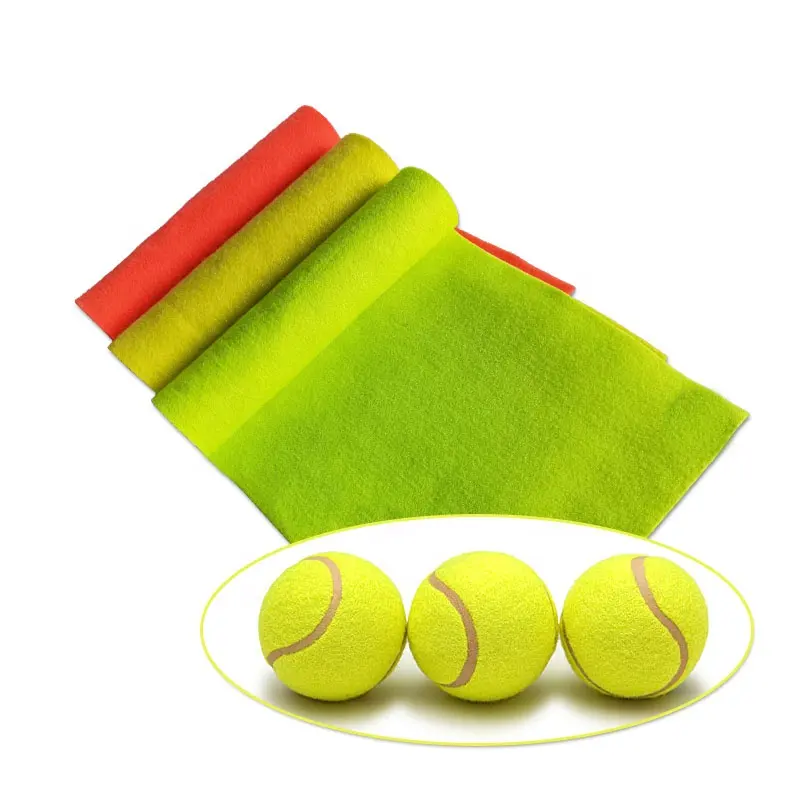 230 gsm - 580 gsm Tennis Ball Felt With Bright Silk Custom Needle Punched Felt Fabric for Tennis Balls