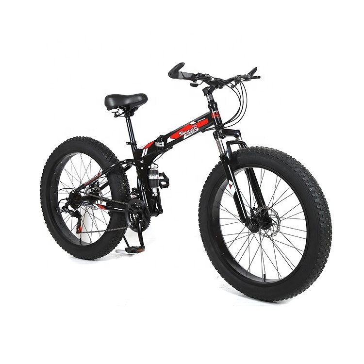 Customizable 26 Inches fat tire bicycle Folding Snow Mountain beach cruisers fat Tire bike