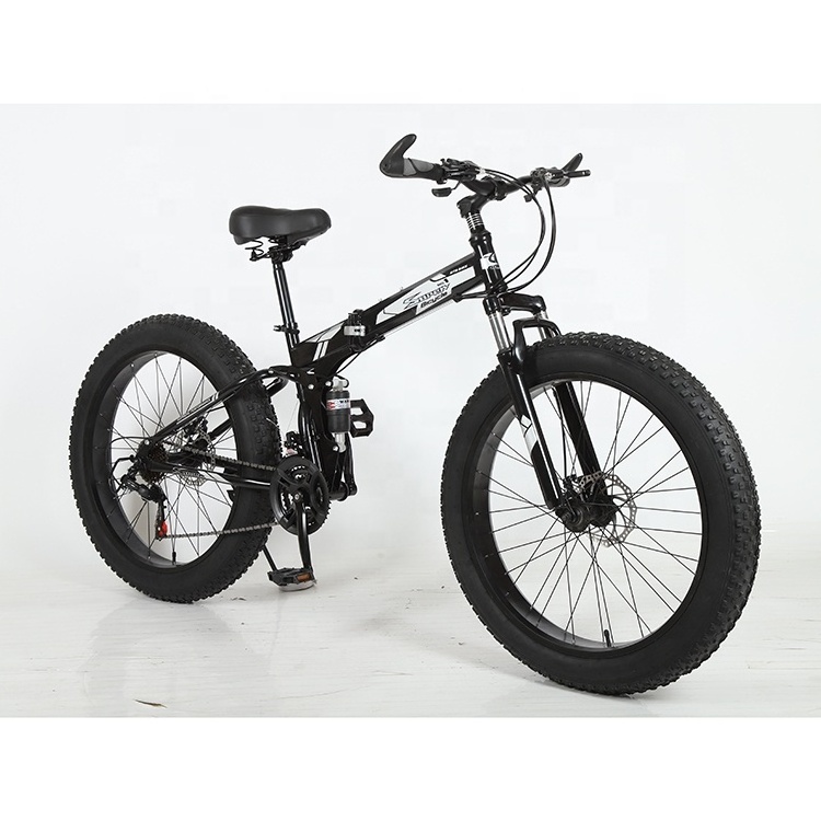 Customizable 26 Inches fat tire bicycle Folding Snow Mountain beach cruisers fat Tire bike