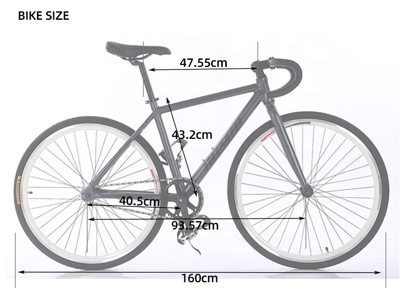 GOMID aluminium alloy bisiklet single speed fixed gear bike custom track bicycle racing bike bicicletas flip flop hub gear cycle