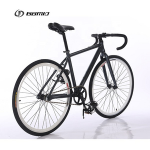 GOMID fixed gear racing bike custom track bicycle 700C 26 aluminium alloy bisiklet single speed flip flop hub gear cycle