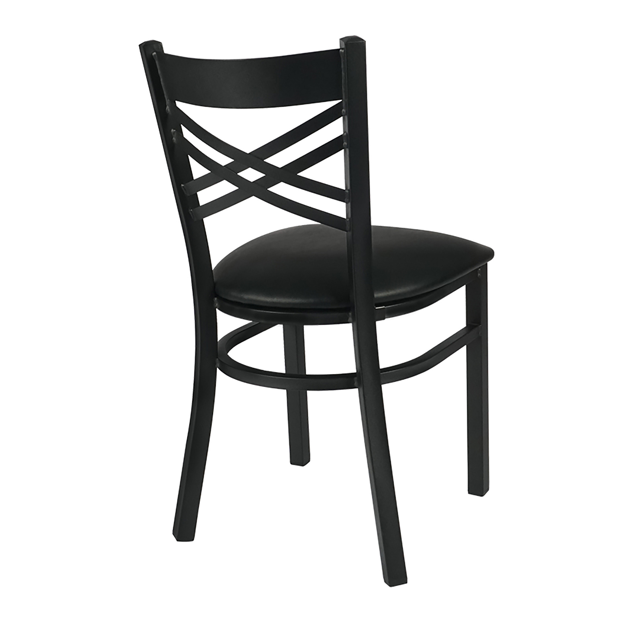 Factory hot sale restaurant booth parson dining metal chair with cushion