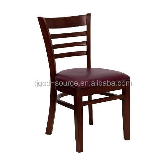 cheap used hotel ladder back dining restaurant furniture wood bar side chair for sale