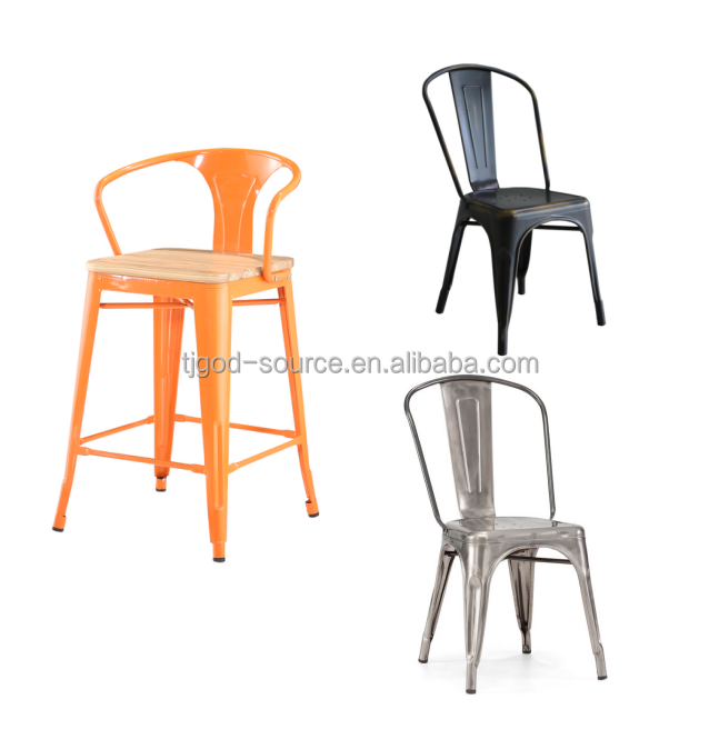 wholesale cheap french style outdoor stack metal restaurant dining chair