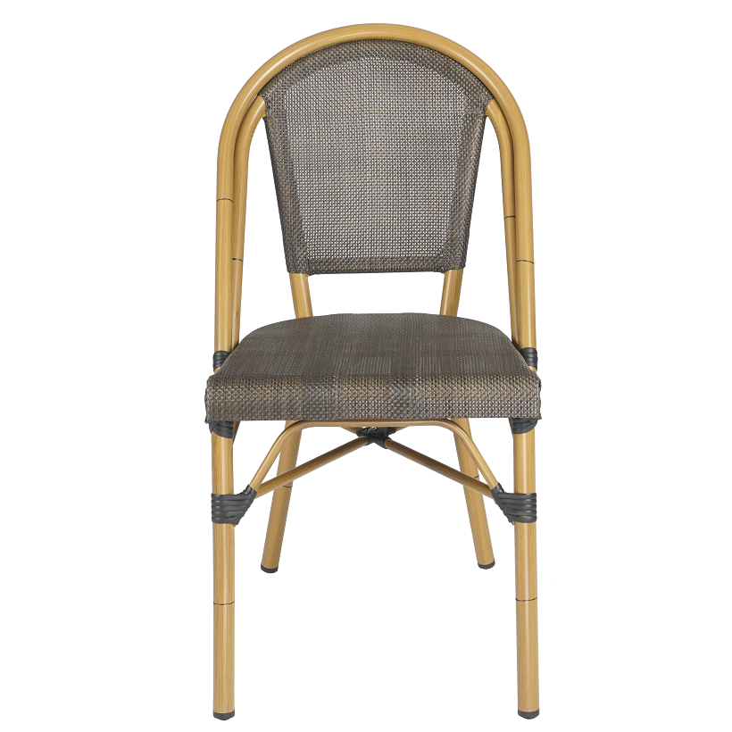 Wholesale Bamboo french bistro Rattan Furniture  stackable Wicker Bistro outdoor chair