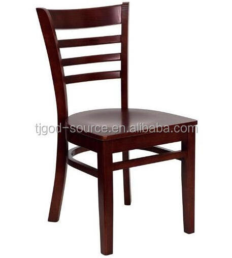 cheap used hotel ladder back dining restaurant furniture wood bar side chair for sale