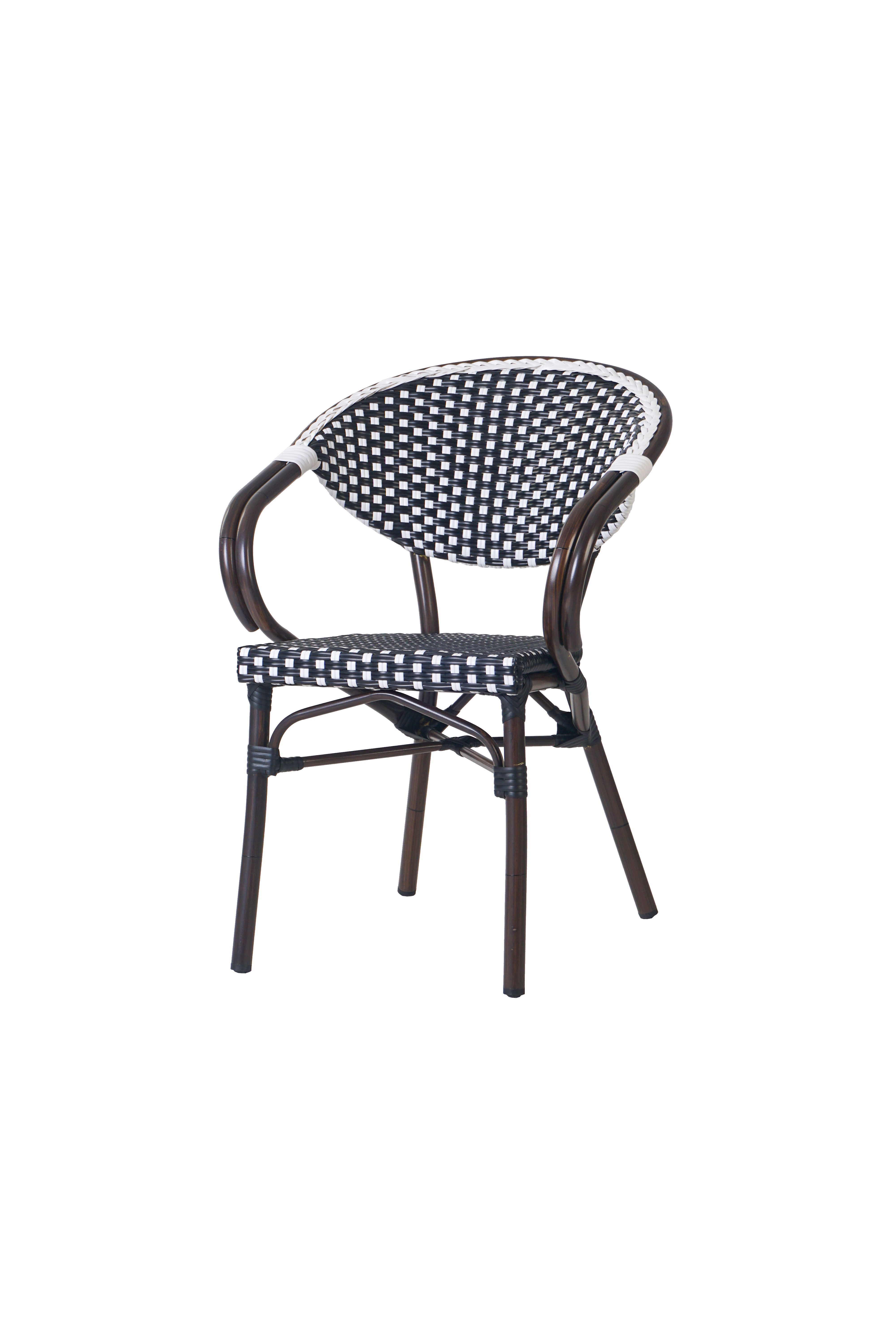 Cheap Factory Price french bistro aluminum outdoor dining  rattan garden table and chairs