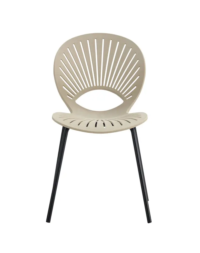 Restaurant Dinning Polypropylene metal legs Plastic Rattan Restaurant Chair For Dining Room And Cafe