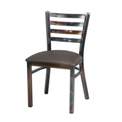 Industrial Metal Restaurant Stackable clear coat Metal Accent Chair Legs Interior restaurant Chairs outdoor Dining Chairs