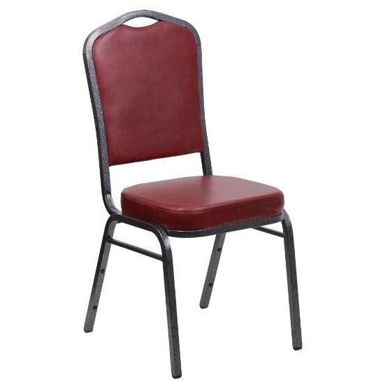 Canada red clear stacking used metal banquet chairs