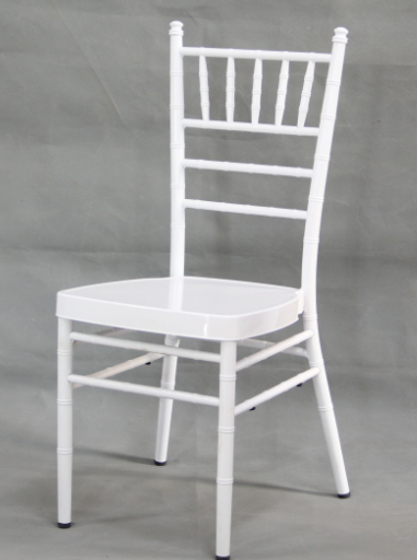 Wholesale cheap white metal stackable event tiffany banquet chiavari wedding chair with cushion for rental