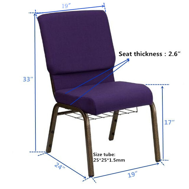 wholesale used cheap free  hercules interlocking upholstered padded stackable  church chair for sale