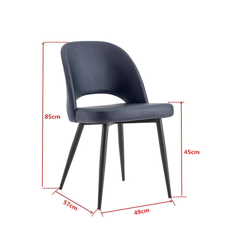 Cheap Modern Design Metal Leather Seat Restaurant Booth Seating Furniture Chair Set