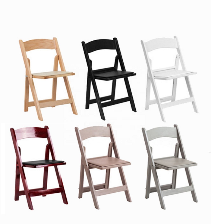 China cheap outdoor wood conference wedding used Wholesale plastic folding white chairs