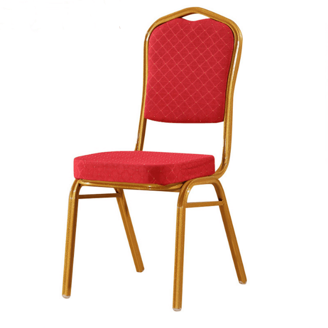 wholesale elegant gold color used stackable rental aluminum and steel  banquet hall wedding event chairs for hotels