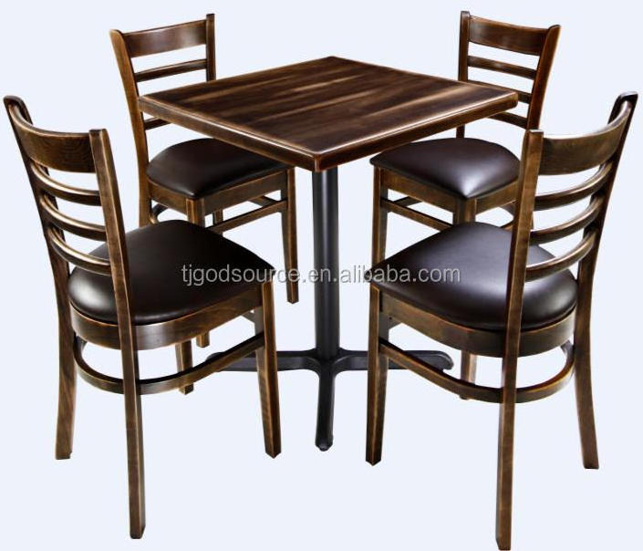 chinese used rustic wooden restaurant  tables and chairs set for restaurant