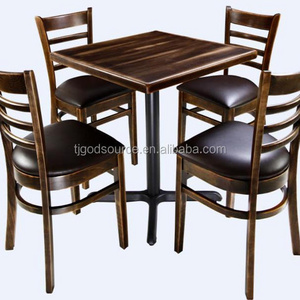 chinese used rustic wooden restaurant  tables and chairs set for restaurant