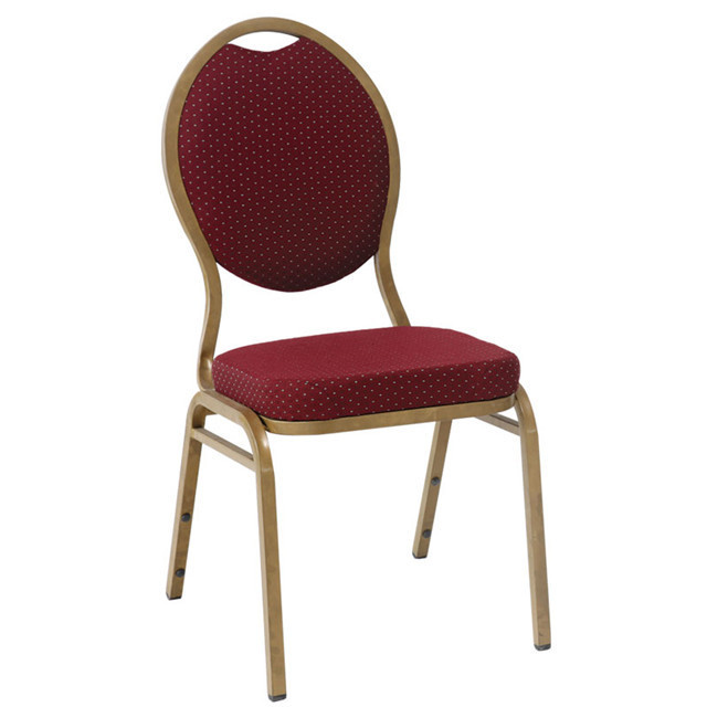 Canada red clear stacking used metal banquet chairs