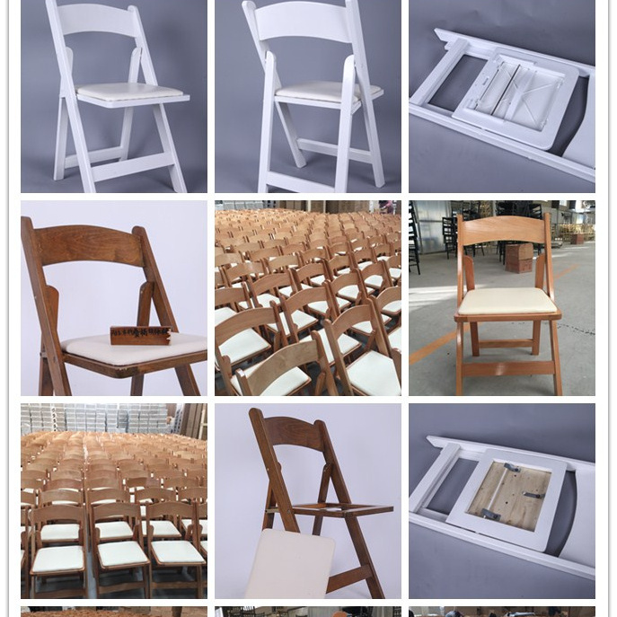 wholesale beach wedding event party wimbledon white wood and resin folding chair for decoration