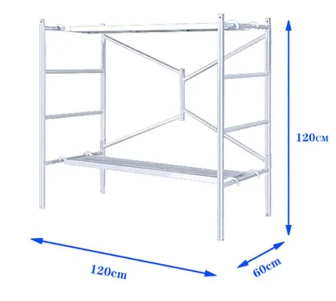 Certified Company Sincere Service Q235 Scaffolding System Walk Through Construction Ladder