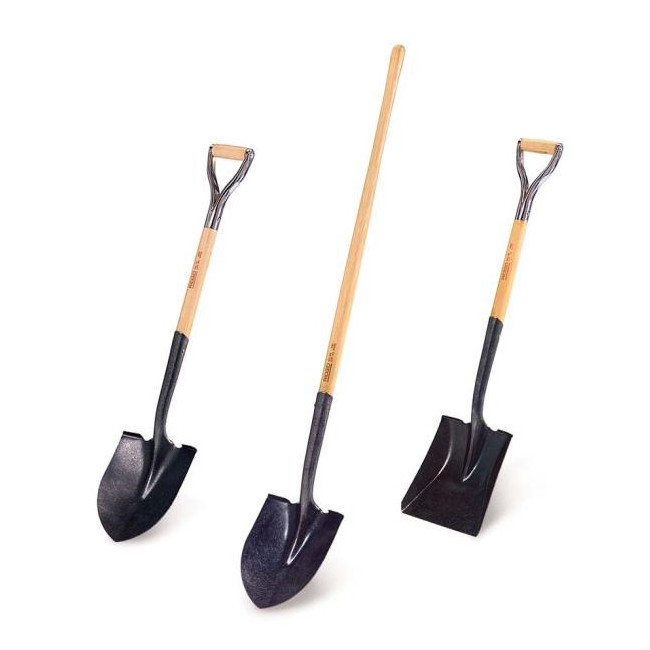 High quality carbon steel garden shovel farm spade