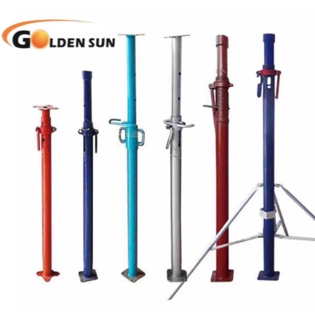 Popular High Quality HG Painted Adjustable Steel Metal Props Painted Shoring Post Jack for Building