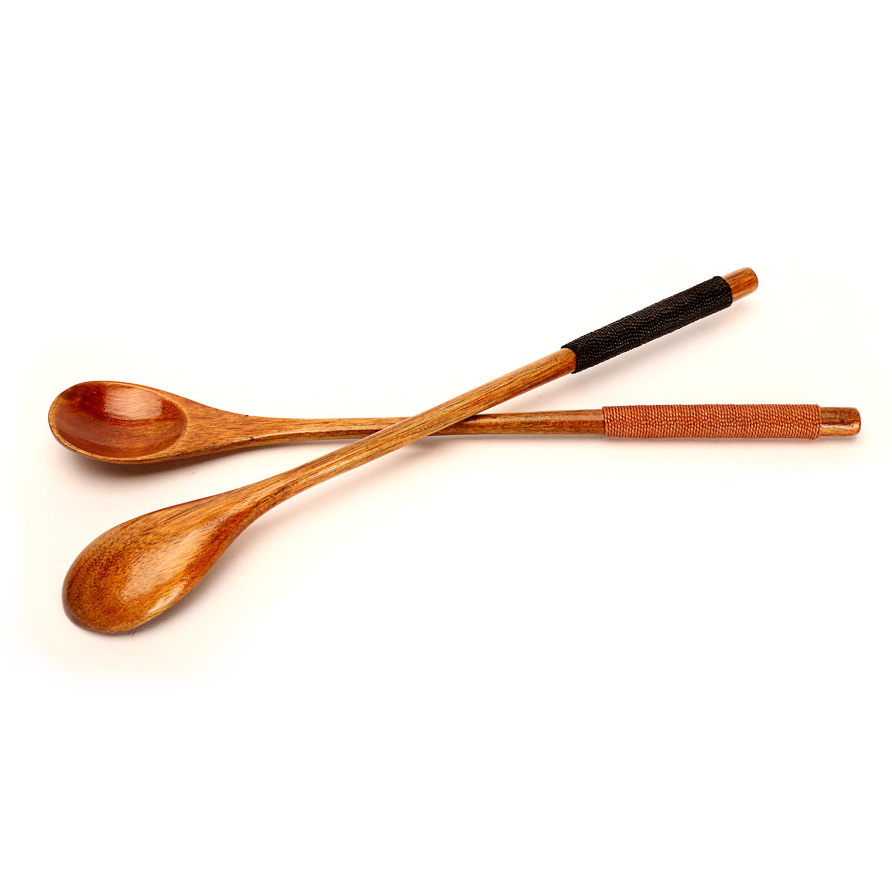 Long handle beech wooden small honey spoon