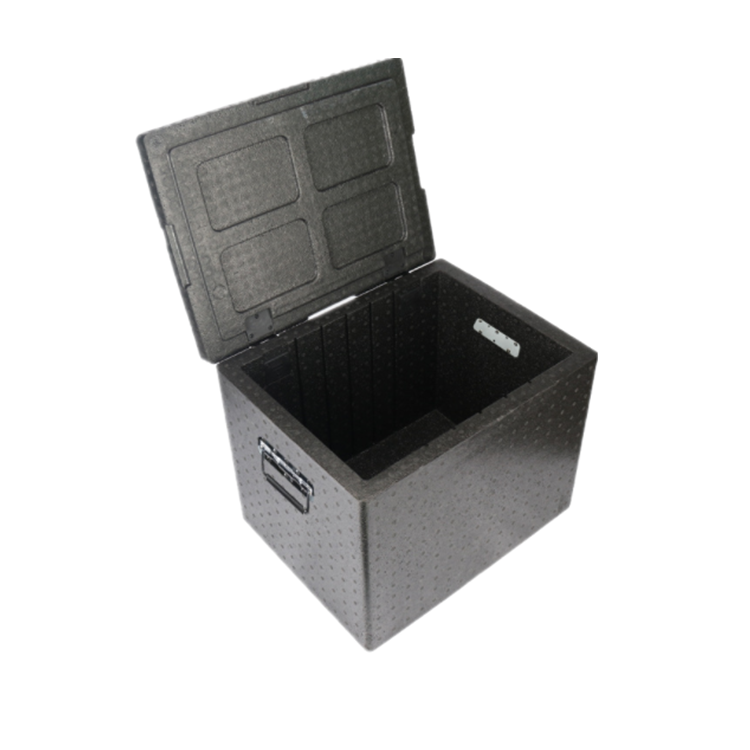 Wholesales durable portable EPP flip container expanded polypropylene foam cooler insulation box for cold chain transportation